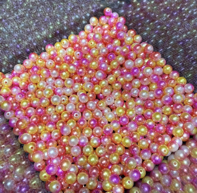 Wholesale One Spoon 10mm Mermaid Beads Abs Pearl Straight Hole Beads & 20MM Diamond BubbleGum Beads One Spoon
